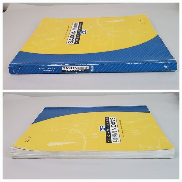 Saxon Math Homeschool 5 / 4: Solutions Manual - Paperback - ACCEPTABLE - Picture 3 of 16